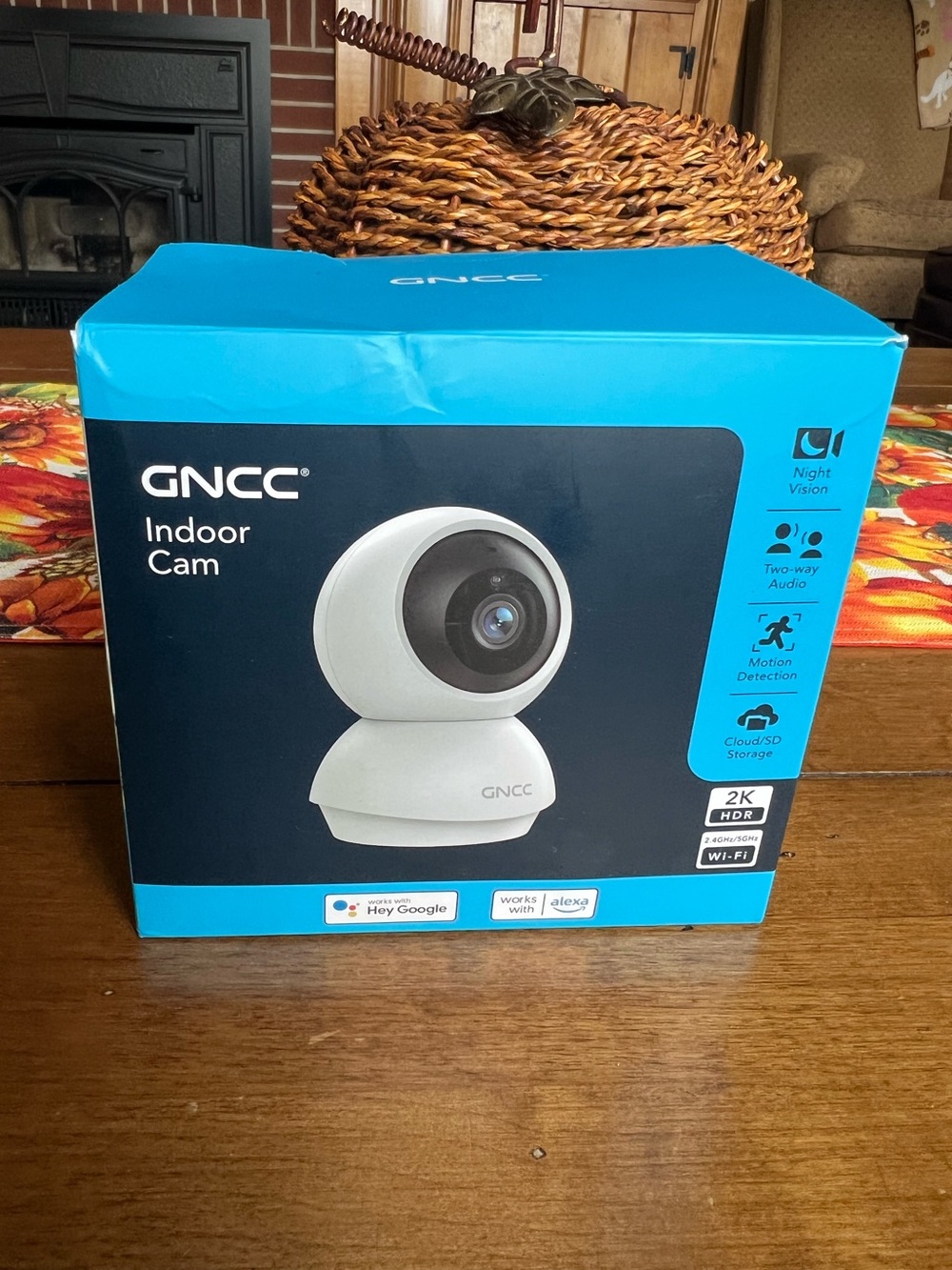 NIB GNCC Indoor Cam works with Alexa and Hey Google